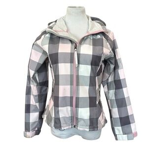 The North Face Women's Plaid Jacket - Gray and Pink